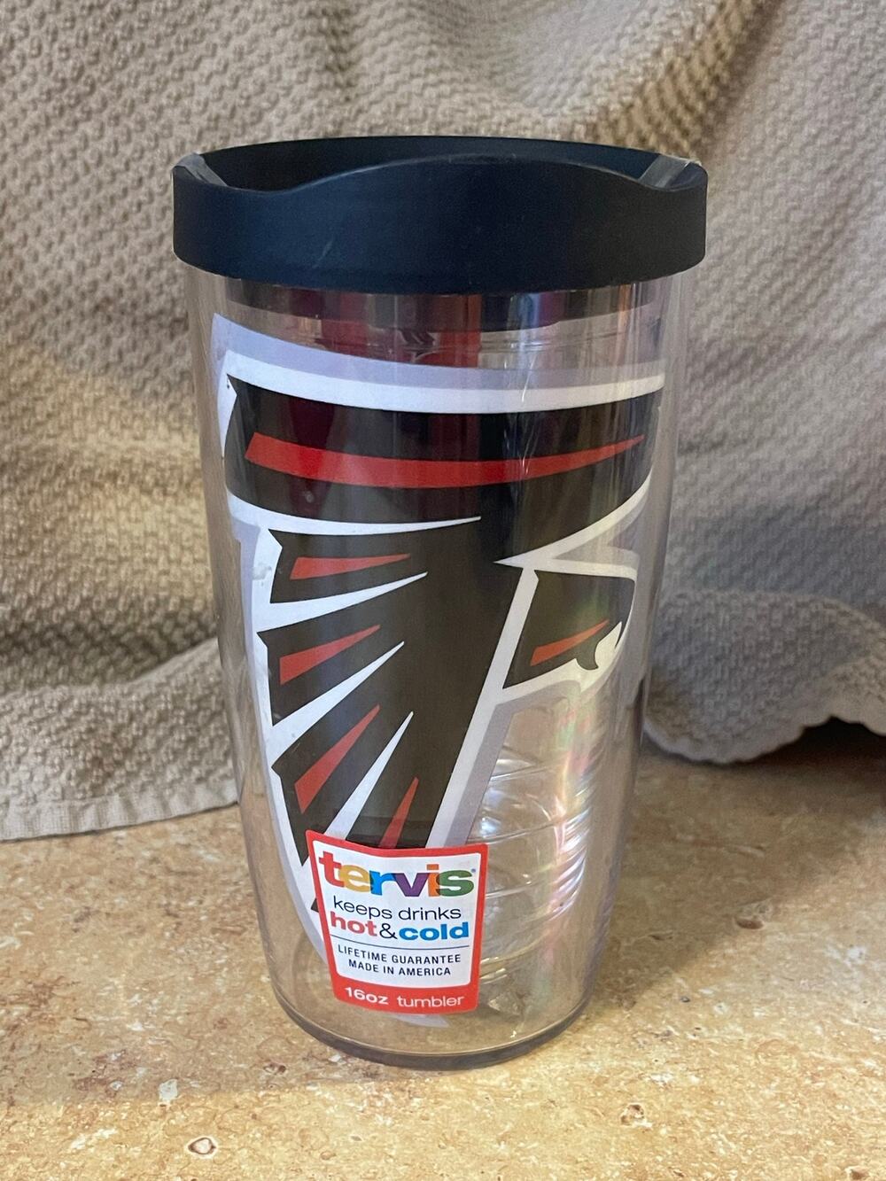 New Atlanta Falcons Tervis 16 oz Insulated Double Wall BPA Free Cup Mug Tumbler